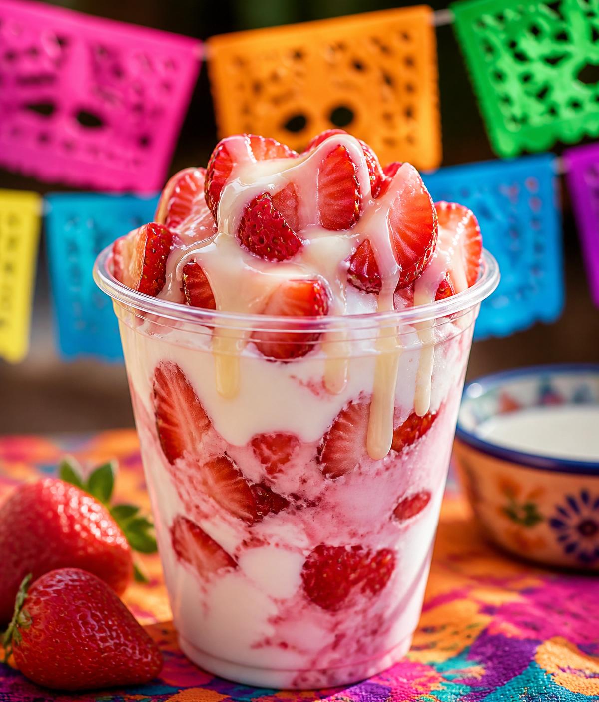 Fresas con crema